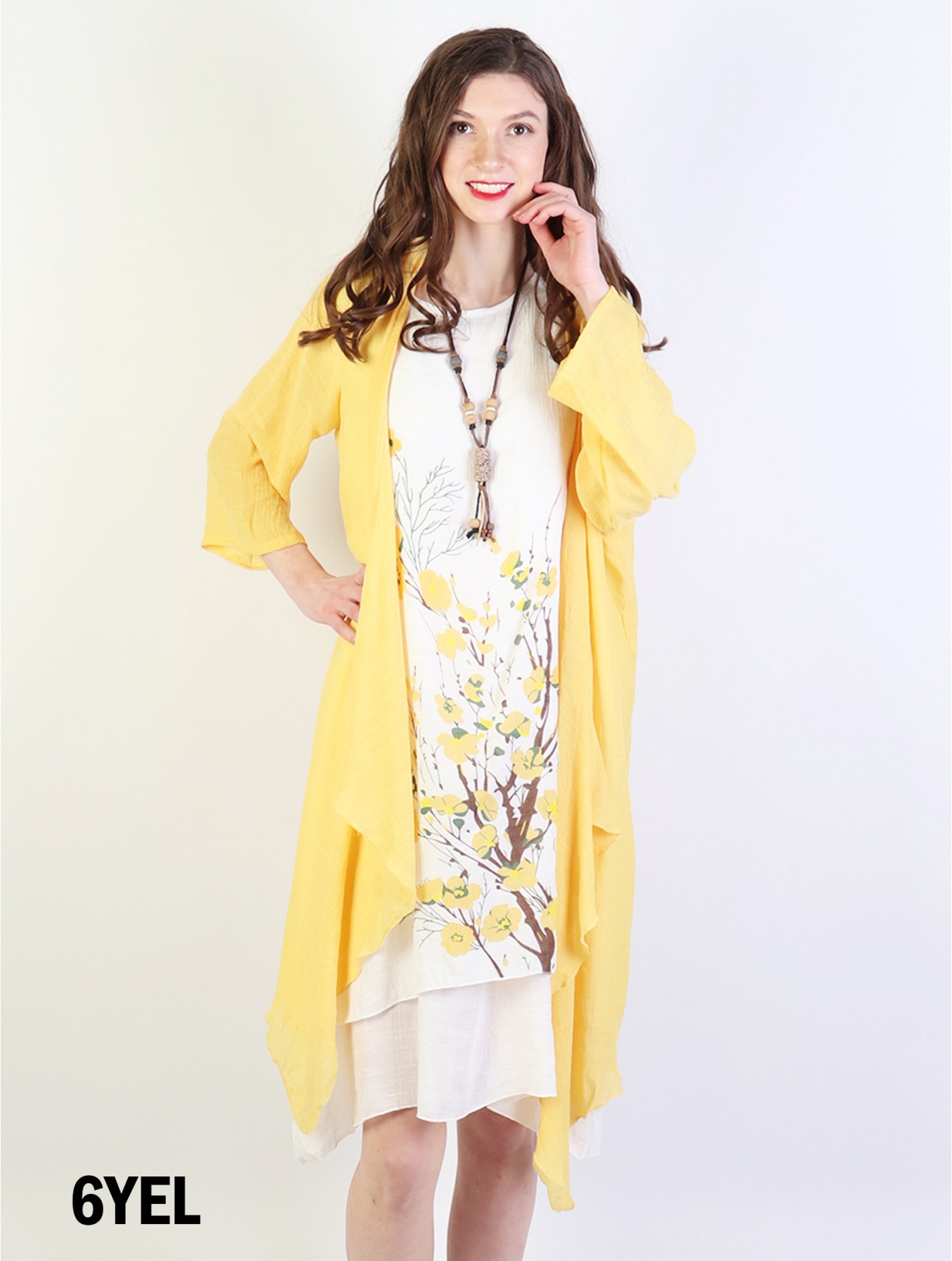 long sleeve chiffon maxi cardigan